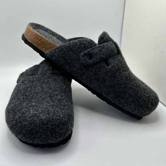 CUSHIONAIRE Womens Clog 9 GRAY WOOL - Picture 6 of 7